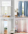 Heavy Duty Adjustable Curtain Rod Set 66 To 120 Inches For Outdoor Patio And Sliding Glass Doors Five Eighths Inch Splicing Rod In Matte White With Brackets And Ball Finials in use across bedroom, living room, kitchen, and sliding door settings.