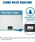 Digital Maintenance Hour Meter For Gear And Mowers AC DC 5V To 277V RL HM038AG H on testing tank, waterproof IP68, epoxy resin body