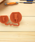 Universal EV Charging Port Cover Silicone Protector Waterproof Rain Shield For Electric Vehicles in orange, 67 x 63 x 22mm.