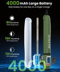 Inflatable 24 Inch Solar Camping Lantern Must Have With Magnetic LED Tube Light USB C 4000mAh Phone Charger IP66 Waterproof