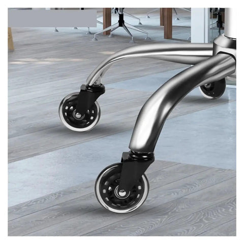 3 Inch Silent Office Chair Caster Replacement Swivel Rubber Soft Safety Roller 60Kg Capacity Stem Caster 11x22mm under desk