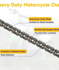 Heavy Duty 132 Link 25H Drive Chain For Razor MX Series Dirt Bikes And Mini Motocross Rigs XRF500 Off Road Scooters details