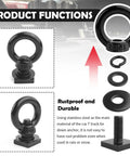 4 Piece Car Tie Down Anchors For T Slot Roof Rack M8 Stainless Steel Bolts With Retaining Rings product components