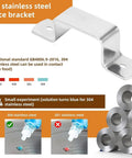 304 stainless steel fence bracket with experiment comparison and stainless steel coils