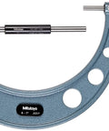 Outside Micrometer With Ratchet Stop And Inspection Certificate, Carbide Spindle And Anvil For Long-Lasting Precision, 0.001 Inch Resolution, Five To Six Inch Range, Pro Shop Grade Gear For Machinists. 6-7 in micrometer shown