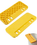 Uncapping Tank Holder For Beekeeping And Honey Harvesting Equipment Workhorse Beekeeping Scraper Tool Flat Honey Shelf For Hive Cleaning Fits 5 Gallon Buckets Stable Slot Design, yellow plastic components shown with bucket attachment