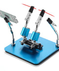 Soldering Helping Hands Set With 360 Degree Adjustable Magnetic Arms And Four Gooseneck Clamps Compact Steel Base For DIY Circuit Boards And Electronics Repair on display