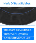 Heavy Duty 3.50/4.00-6 Inner Tube With TR87 Bent Valve material benefits features