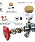 Outdoor Faucet Repair Kit With Anti Siphon Frostproof Valve And Vacuum Breaker For VACVBKX1B material details