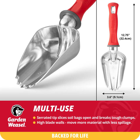 Oversized Potting Scoop For Garden Tasks Dig And Transport With Serrated Tip Heavy Duty Soil Scoop Easy Transfer Mini Shovel