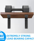 Heavy Duty L Brackets For Countertops 16x10x2 In Solid 5mm Thick Shelf Brackets With Hardware Included Matte Black 2 Pack