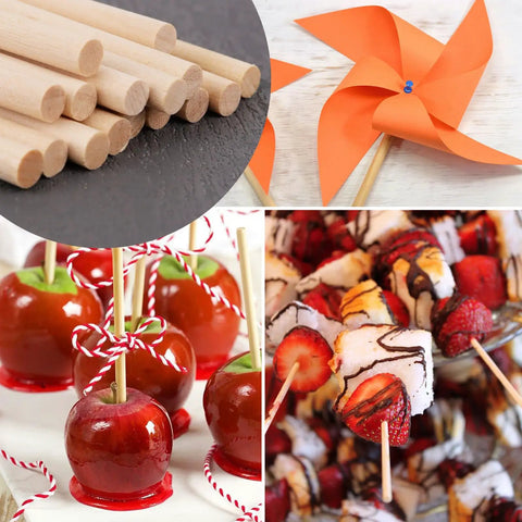 Top Shelf Twenty Five Pack Of One Quarter By Twelve Inch Dead Straight Precut Dowel Rods Crafted From Dense Hardwood used for DIY crafts.