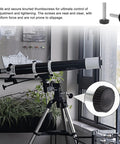 Top Tier M6 Thumb Screw Kit Packs 70 Heavy Duty Knurled Knobs for telescope adjustment shown on machinery stand.