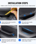 Installation steps for Front Left Door Handle Pull Trim For BMW X3 F25 X4 F26 2010 2017 Driver Side Armrest Cover Black ABS Replacement