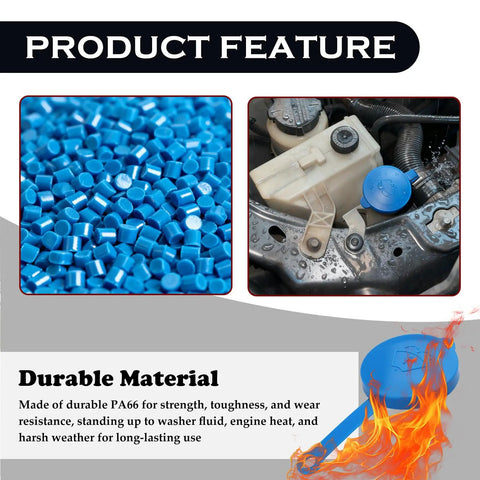Durable Windshield Washer Fluid Cap Replacement For Nissan Titan Maxima G20 G35 And Infiniti Models installed in engine bay.