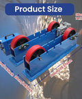 Workhorse Welding Turning Rolls With Linkage Roller 110V Electric Pipe And Tank Positioner Adjustable Diameter From 2 To 59 Inches PU Wheel Support 4400 LB Load Capacity Pro Grade Fabrication Equipment, 100cm x 20cm x 36cm