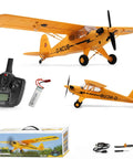 A160 RC Aircraft Glider With Brushless Motor, 6 Axis Gyro, 5 Channel 3D Stunt Plane For Hobbyists And Pros, large yellow plane