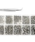 Phillips Pan Head Go To Stainless Steel Screws Set With Storage Box Machine Screws Assortment For Repairs And Small Builds