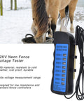 Pro Grade High Voltage Fence Tester For Farms, 12 KV Max, Portable Fault Finder With 8 Neon Indicator Lights, Electric Fence Testing Tool For Energizers, Grounds And Fence Components, Quick Readouts For Safe Accurate Fence Status on ABS housing