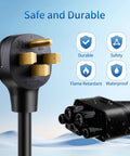 Top Tier Nema 14 50 Adapter For Tesla Mobile Connector Gen 2 240 Volt 32 Amp Ev Charging Cord showing safe and durable plug design with gold pins.