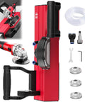 Smooth Operator Portable Electric Tile Chamfering Machine Featuring Dual Water Cooling with accessories for bevel cutting.