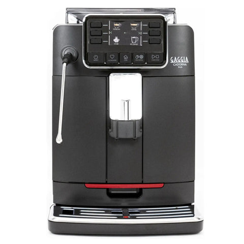Straight Up One Touch Super Automatic Espresso Machine With Six Preprogrammed Drinks And Four Custom Profiles Featuring Kickass Auto Frothing, front view.