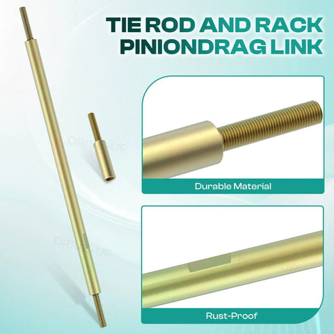 Club Car Golf Cart Tie Rod Kit With Ball Joints And Rack Pinion Drag Link For DS Carryall Turf Villager 2009 Up