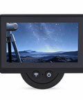 WiFi Telescope Camera Eyepiece With 4.3 Inch Screen displaying night sky, versatile accessory for telescopes or microscopes.
