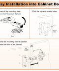 Easy installation guide for Top Shelf Soft Close Cabinet Hinges 2 Pack Adjustable 105 Degree Clip On Concealed European Hardware.