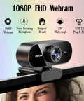Slick 1080P HD Webcam For PC And Laptop With Dead Quiet Noise Canceling Mic And Plug And Play Setup For Smooth Video Calls Twitch Streaming And Remote Office Vibes on monitor.
