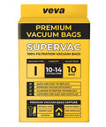 15 Pack 10 To 14 Gallon Vacuum Filter Bags For Wet Dry Vacuum Type F 90662 box showing premium replacement bags for filtration.