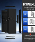 Installment steps for Beefy Biometric Gun Safe for 12 Rifles and 4 Pistols With Digital Keypad Large Fingerprint Safe.