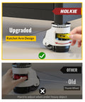 Comparison of upgraded ratchet arm design vs. old thumb wheel on Eight Pack Heavy Duty Retractable Caster Wheels With 4400 Lb Load