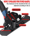 Adjustable 45 Degree Chamfering Guide For Angle Grinders Compatible With 4.5 Inch And 5 Inch Models With Fine-Tuned Baseplate