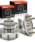 Rear Wheel Bearing Hub Assembly Set 2 Pack For Kia Optima 2006 2007 2008 And Magentis 2006 2007 2008 2009 2010 5 Lug Non ABS Brakes Compatible High Load Replacement