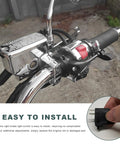 Right Hand Brake Light Switch For Bike Front Hydraulic Master Cylinder Replacement Stop Signal Switch Universal Disc Brake Switch For Bikes And Off Road Rigs installed on handlebar.