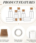 100 Pack Mini Plastic Bottles With Cork Stoppers And Eye Screws Craft Kit Includes 2 Rolls Of Rope 32.81 Ft And 20 Funnels