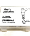 Gas Saver Kit For TIG Welding Torch 3 Series With Retina Collet Clear Glass Cup packaging box