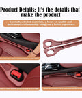Upgrade Your Ride With This Super Cool Seat Gap Filler Plug For Mercedes T Modell Kombi 2009 To 2016, red PU material with hidden slot.