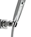 5 Spray H2Okinetic Wall Mount Handheld Shower System With Hose Chrome Finish Touch Clean 3X Coverage Delivers Rich Warm Water With Wide Sweep