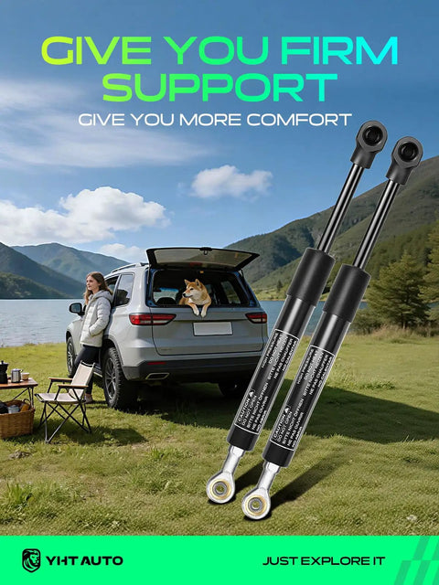 Set Of 2 Rear Window Glass Lift Supports Gas Struts Replacement For Nissan Armada 2005 Through 2015 outdoors with SUV