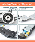 Sienna Toyota Rear Left Power Sliding Door Cable Replacement Kit For 2011 2012 2013 2014 2015 2016 2017 2018 2019 2020 With Spool Control Bracket Linkage Assembly Without Motor No Fuss Install close-up of cable spool and metal bracket