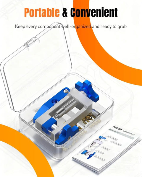 2 In 1 Bike Hydraulic Brake Tool Kit With Needle Driver And Hose Cutter Pro Grade Aluminum Alloy Build in clear case