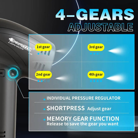 Lionbow Handheld Electric Paint Sprayer Gun High Power Portable Cordless With 4 Adjustable Gears For Cars Furniture Fence And Gardens Ideal DIY Projects adjustable settings display