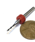 1.2mm Micro Drill Bit For 3D Printer Nozzle Cleaning And Extruder Maintenance, PCB Kit Included, shown with penny