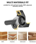 Durable Heavy Duty CNC Spoilboard Surfacing Router Bit With Half Inch Shank And Two Inch Cutting Diameter Three Wing Carbide Insert Planer