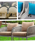 24 Pack Patio Wicker Furniture Clips Easy Fit No Fuss Small Rattan Sofa Clamps for Outdoor Sectional Couches Fasteners shown on wicker chairs