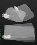 8 Pack Dashcam Windshield Sticker Set Electrostatic Adhesive Shields on black surface