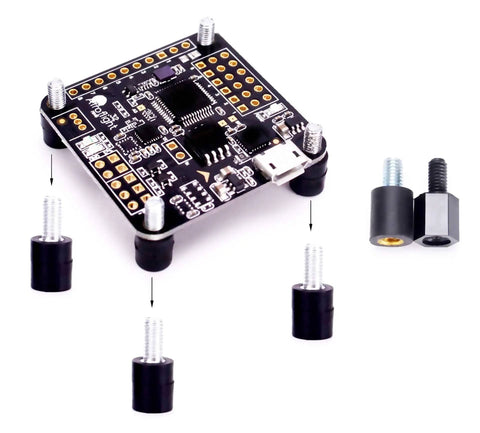 M3 Flight Controller Anti-Vibration Standoffs With Fixed Screws And Soft Mounting Hardware Rubber Washer Rings For Naze32 CC3D F3 F4 Drones