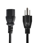 Beefy 13.8V DC Ham Radio Bench Power Supply, Fixed 30A Output power cable with USA plug and socket